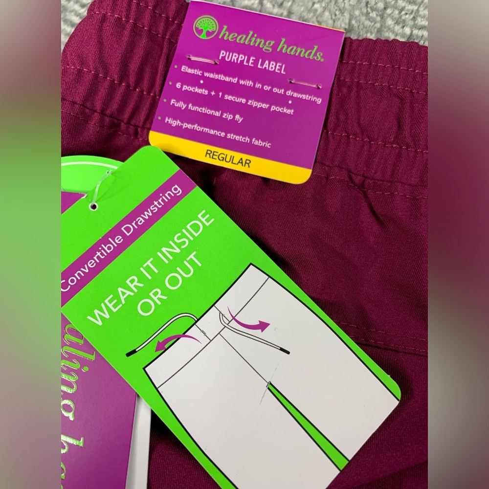 Healing Hands Purple Label For Men
Daniel Utility Wine Scrub Pant MEDIUM NWT - Picture 6 of 13